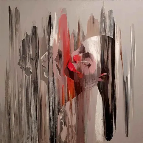 Bu eser HAKAN ERASLAN tarafından 2017 yılında 70x70 cm ölçülerinde Tuval üzeri yağlı boya tekniği ile yapılmıştır.