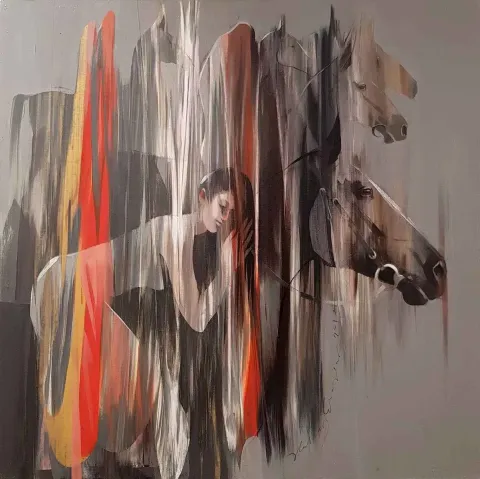 Bu eser HAKAN ERASLAN tarafından 2017 yılında 70x70 cm ölçülerinde Tuval üzeri yağlı boya tekniği ile yapılmıştır.