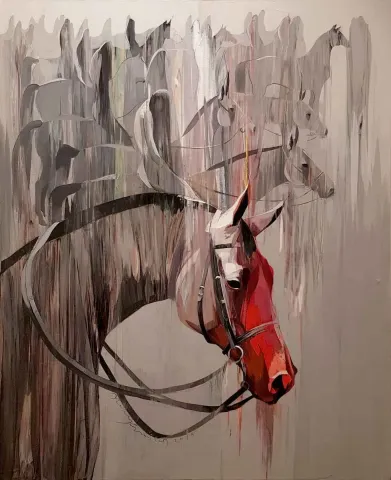 Bu eser HAKAN ERASLAN tarafından 2018 yılında 100x80 cm ölçülerinde Tuval üzeri yağlı boya tekniği ile yapılmıştır.
