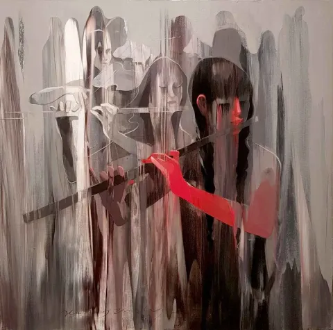 Bu eser HAKAN ERASLAN tarafından 2017 yılında 70x70 cm ölçülerinde Tuval üzeri yağlı boya tekniği ile yapılmıştır.