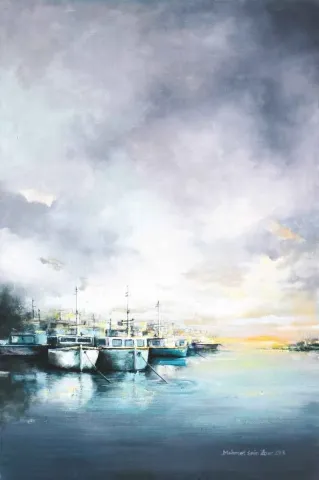 Bu eser MEHMET EMİN ÖZER tarafından 2018 yılında 60x40 cm ölçülerinde Tuval üzeri yağlı boya tekniği ile yapılmıştır.