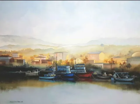 Bu eser MEHMET EMİN ÖZER tarafından 2018 yılında 100x120 cm ölçülerinde Tuval üzeri yağlı boya tekniği ile yapılmıştır.