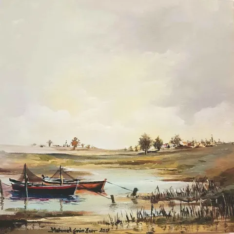 Bu eser MEHMET EMİN ÖZER tarafından 2017 yılında 30x30 cm ölçülerinde Tuval üzeri yağlı boya tekniği ile yapılmıştır.