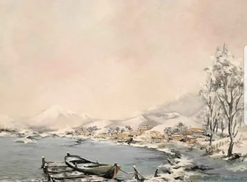 Bu eser MEHMET EMİN ÖZER tarafından 2017 yılında 40x60 cm ölçülerinde Tuval üzeri yağlı boya tekniği ile yapılmıştır.