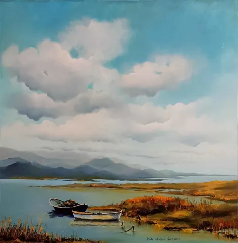 Bu eser MEHMET EMİN ÖZER tarafından 2018 yılında 60x60 cm ölçülerinde Tuval üzeri yağlı boya tekniği ile yapılmıştır.