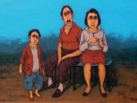 Bu eser ORHAN UMUT tarafından 2017 yılında 60x80 cm ölçülerinde Tuval üzeri akrilik boya tekniği ile yapılmıştır.