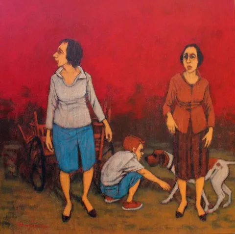 Bu eser ORHAN UMUT tarafından 2017 yılında 70x70 cm ölçülerinde Tuval üzeri akrilik boya tekniği ile yapılmıştır.