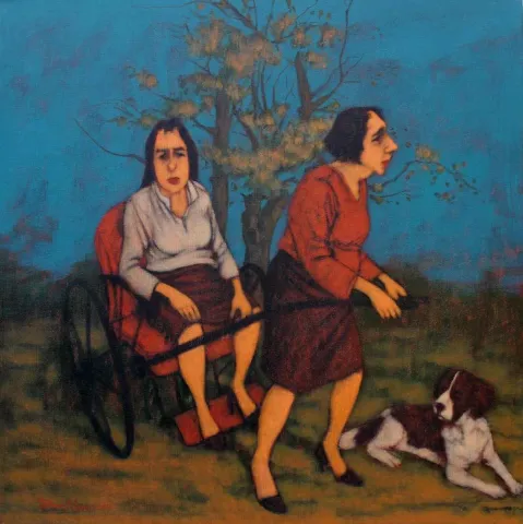 Bu eser ORHAN UMUT tarafından 2017 yılında 70x70 cm ölçülerinde Tuval üzeri akrilik boya tekniği ile yapılmıştır.