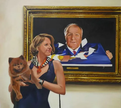 "Baraz kafası" eseri ŞEYMA BAŞARAN tarafından 2018 yılında 80x100 cm ölçülerinde Tuval üzeri yağlı boya tekniği ile yapılmıştır.