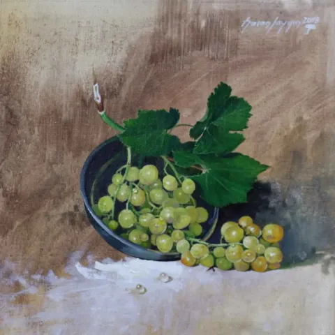 Bu eser HASAN SAYGIN tarafından 2018 yılında 25x25 cm ölçülerinde Tuval üzeri yağlı boya tekniği ile yapılmıştır.