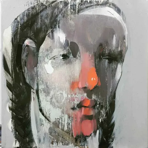 Bu eser HAKAN ERASLAN tarafından 2018 yılında 25x25 cm ölçülerinde Tuval üzeri akrilik boya tekniği ile yapılmıştır.