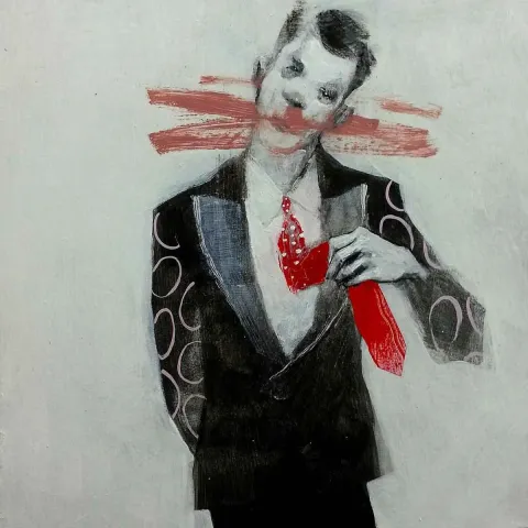 Bu eser ERCAN AYÇİÇEK tarafından 2018 yılında 25x25 cm ölçülerinde Duralit üzeri akrilik boya tekniği ile yapılmıştır.