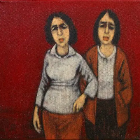 Bu eser ORHAN UMUT tarafından 2018 yılında 25x25 cm ölçülerinde Tuval üzeri akrilik boya tekniği ile yapılmıştır.