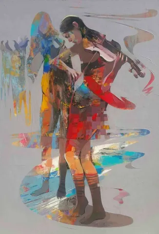 Bu eser HAKAN ERASLAN tarafından 2016 yılında 100x70 cm ölçülerinde Tuval üzeri akrilik boya tekniği ile yapılmıştır.