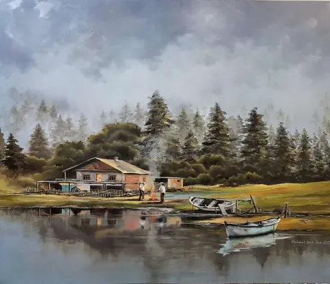 "İsimsiz" eseri MEHMET EMİN ÖZER tarafından 2019 yılında 80x94 cm ölçülerinde Tuval üzeri yağlı boya tekniği ile yapılmıştır.