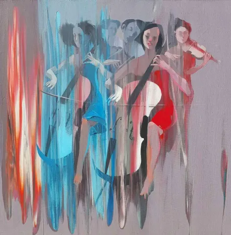 Bu eser HAKAN ERASLAN tarafından 2017 yılında 70x70 cm ölçülerinde Tuval üzeri yağlı boya tekniği ile yapılmıştır.