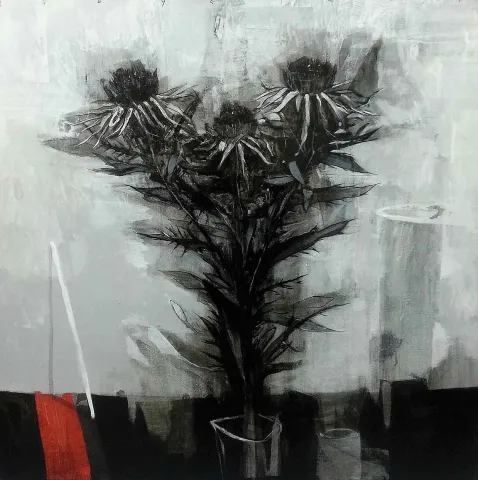 Bu eser ERCAN AYÇİÇEK tarafından 2017 yılında 70x70 cm ölçülerinde Tuval üzeri akrilik boya tekniği ile yapılmıştır.