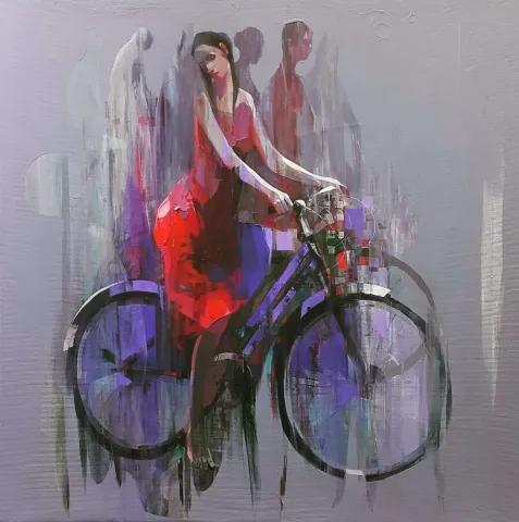 "İsimsiz" eseri HAKAN ERASLAN tarafından 2019 yılında 60x60 cm ölçülerinde Tuval üzeri akrilik boya tekniği ile yapılmıştır.