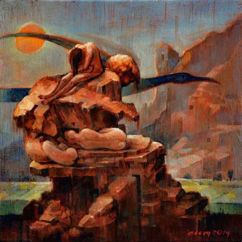 "Saba" eseri ADEM BAŞPINAR tarafından 2019 yılında 25x25 cm ölçülerinde Tuval üzeri akrilik boya tekniği ile yapılmıştır.