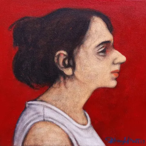 "İsimsiz" eseri ORHAN UMUT tarafından 2019 yılında 25x25 cm ölçülerinde Tuval üzeri akrilik boya tekniği ile yapılmıştır.