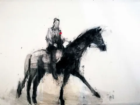 "isimsiz" eseri ERCAN AYÇİÇEK tarafından 2020 yılında 70x100 cm ölçülerinde Duralit üzeri akrilik boya tekniği ile yapılmıştır.