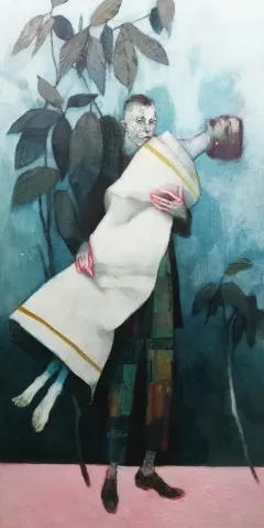 Bu eser ERCAN AYÇİÇEK tarafından 2021 yılında 130x65 cm ölçülerinde Tuval üzeri akrilik boya tekniği ile yapılmıştır.