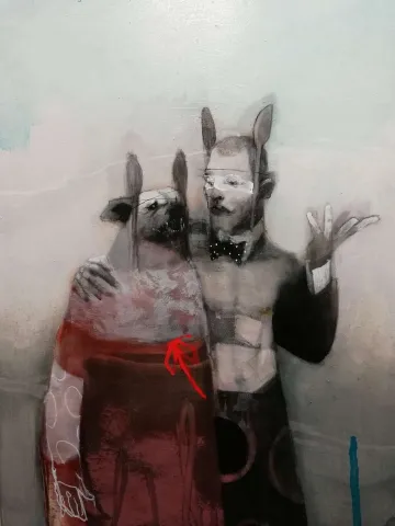 Bu eser ERCAN AYÇİÇEK tarafından 2019 yılında 80x60 cm ölçülerinde Tuval üzeri akrilik boya tekniği ile yapılmıştır.