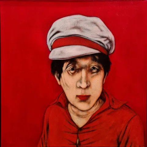 Bu eser ORHAN UMUT tarafından 2021 yılında 60x60 cm ölçülerinde Tuval üzeri akrilik boya tekniği ile yapılmıştır.