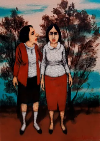 Bu eser ORHAN UMUT tarafından 2021 yılında 35x25 cm ölçülerinde Tuval üzeri akrilik boya tekniği ile yapılmıştır.