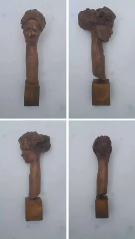 "Truvalı Helen" eseri HAKAN ERASLAN tarafından 2023 yılında 38x14x10 cm ölçülerinde Zeytin Ağacı tekniği ile yapılmıştır.