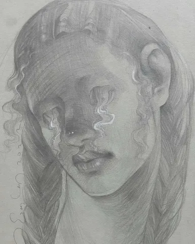 "Persona" eseri HAKAN ERASLAN tarafından 2019 yılında 34x25 cm ölçülerinde Kağıt üzeri desen tekniği ile yapılmıştır.