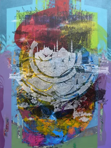 "Önermeler" eseri ENGİN KORKMAZ tarafından 120x90 cm ölçülerinde Tuval üzeri akrilik boya tekniği ile yapılmıştır.