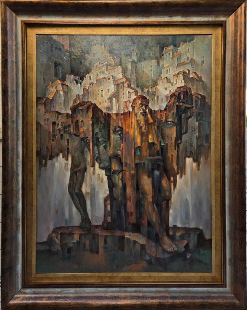"Ehil" eseri ADEM BAŞPINAR tarafından 2019 yılında 120x90 cm ölçülerinde Tuval üzeri yağlı boya tekniği ile yapılmıştır.