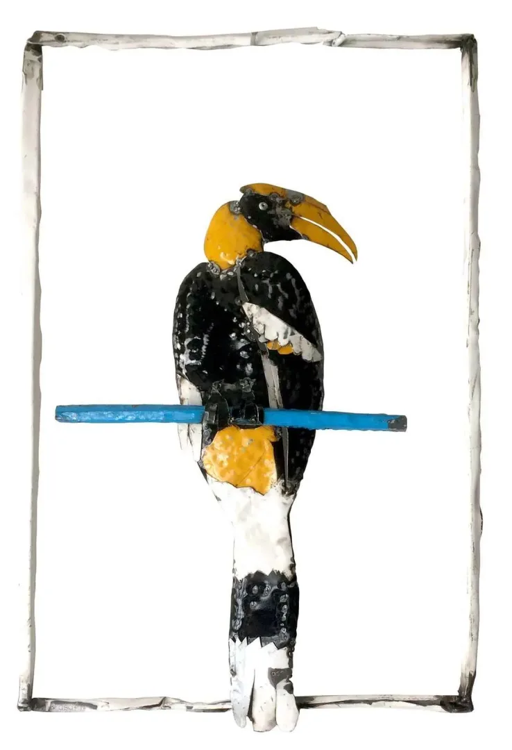 ASAF ERDEMLİ — “Çekiç baş” "Çekiç baş" eseri ASAF ERDEMLİ tarafından 60x40x4 cm ölçülerinde Hurda Metal, Kaynak tekniği ile yapılmıştır.