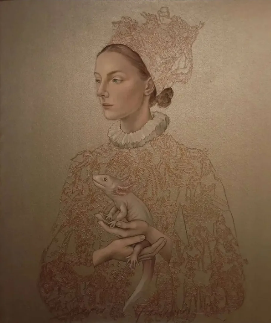 ESRA YILDIRIM — “I rebuilt myself from within”, 2025 "I rebuilt myself from within" eseri ESRA YILDIRIM tarafından 2025 yılında 130x110 cm ölçülerinde Tuval üzeri yağlı boya tekniği ile yapılmıştır.