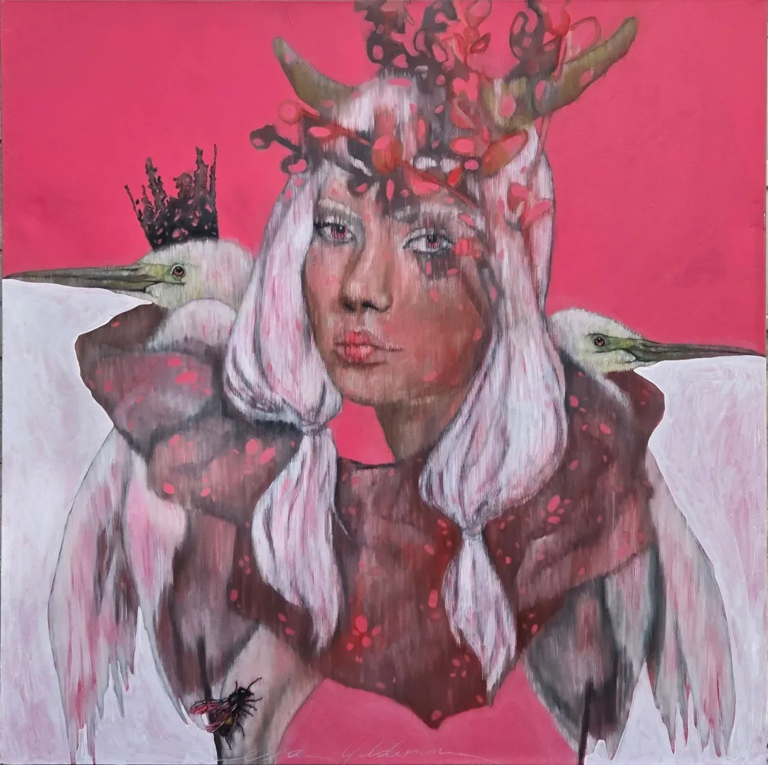 ESRA YILDIRIM — “Aktivist”, 2024 "Aktivist" eseri ESRA YILDIRIM tarafından 2024 yılında 100x100 cm ölçülerinde Tuval üzeri yağlı boya tekniği ile yapılmıştır.