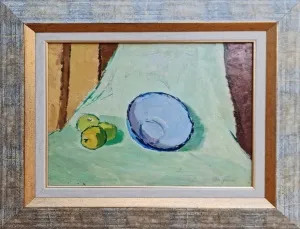 ADNAN TURANİ tarafından 1946 yılında  32x42 cm ölçülerinde  Pres tuval üzeri yağlı boya tekniği ile yapılmıştır.