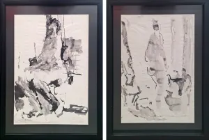 ADNAN TURANİ tarafından 1955 yılında  59x42 cm ölçülerinde  Kağıt üzeri sulu boya tekniği ile yapılmıştır.