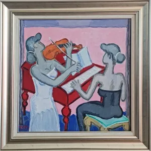 ADNAN TURANİ tarafından 2009 yılında  60x60 cm ölçülerinde  Tuval üzeri yağlı boya tekniği ile yapılmıştır.