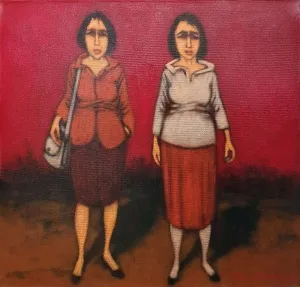 ORHAN UMUT tarafından 2018 yılında 40x40 cm ölçülerinde Tuval üzeri akrilik boya tekniği ile yapılmıştır.