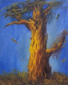 AHMET YEŞİL tarafından 2019 yılında 95x75 cm ölçülerinde Tuval üzeri yağlı boya tekniği ile yapılmıştır.