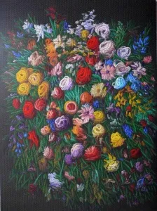 AHMET YEŞİL tarafından 2018 yılında 150x110 cm ölçülerinde Tuval üzeri yağlı boya tekniği ile yapılmıştır.