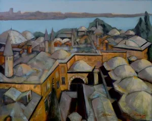 EROL EVGİN tarafından 2003 yılında 80x100 cm ölçülerinde TÜYB tekniği ile yapılmıştır.