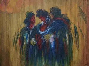 AHMET YEŞİL tarafından 2017 yılında 90x120 cm ölçülerinde Tuval üzeri yağlı boya tekniği ile yapılmıştır.