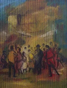 AHMET YEŞİL tarafından 2017 yılında 80x60 cm ölçülerinde Tuval üzeri yağlı boya tekniği ile yapılmıştır.