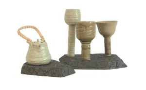 HASAN İN tarafından 2013 yılında 9x9,19x7,15x8,14x10 cm ölçülerinde Seramik tekniği ile yapılmıştır.