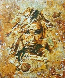 HASAN ÇAĞLAYAN tarafından 60x50 cm ölçülerinde Yapay kaya üzeri karışık teknik tekniği ile yapılmıştır.