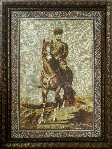 HASAN ÇAĞLAYAN tarafından 2014 yılında 110x80 cm ölçülerinde Tuval üzeri karışık teknik tekniği ile yapılmıştır.