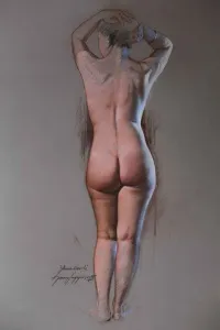 HASAN SAYGIN tarafından 2015 yılında 68x40 cm ölçülerinde Kağıt üzeri pastel boya tekniği ile yapılmıştır.