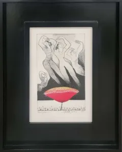 HAYATİ MİSMAN tarafından 1999 yılında 33x22 cm ölçülerinde Gravür tekniği ile yapılmıştır.